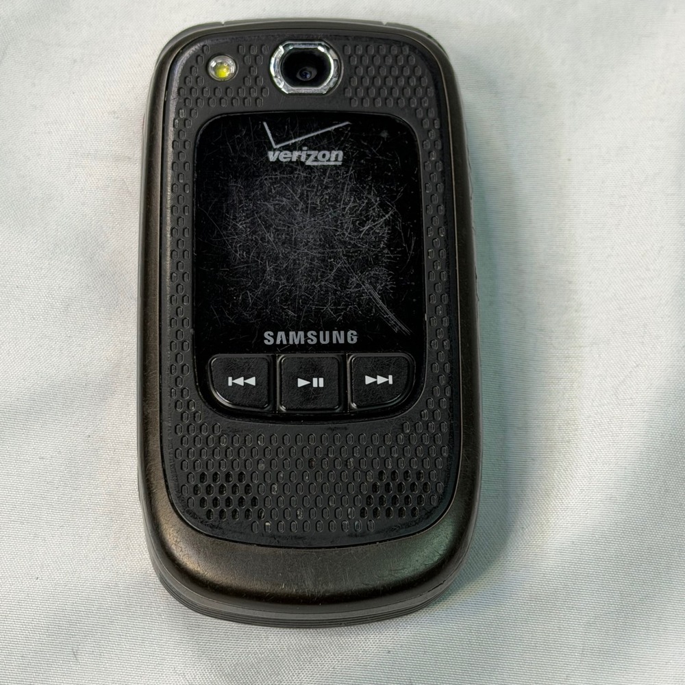 Samsung Convoy SCH-U640 Verizon‎ Rugged Flip Phone Black Grey Vintage WORKS